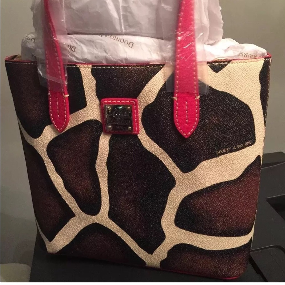 DOONEY & BOURKE GIRAFFE PRINT MINI WAVERLY Tote/X